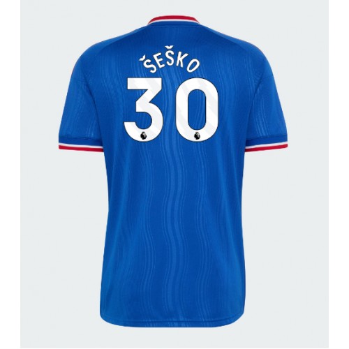 Stroje piłkarskie Manchester United Benjamin Sesko #30 Koszulka Wyjazdowej 2026-27 Krótki Rękaw